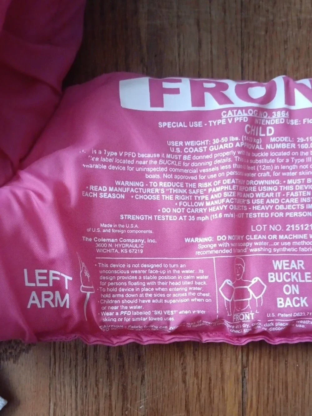 Stearns Puddle Jumper Children's Pink Purple Octopus Swim Float Aid 30-50 Lbs.